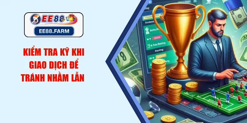 Kiểm tra kỹ khi giao dịch để tránh nhầm lẫn